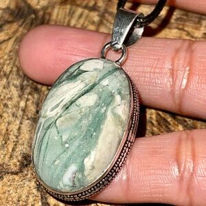 Green Onyx Pendant 1 7/8”